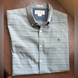 Men’s XL green/gray Penguin ss button down